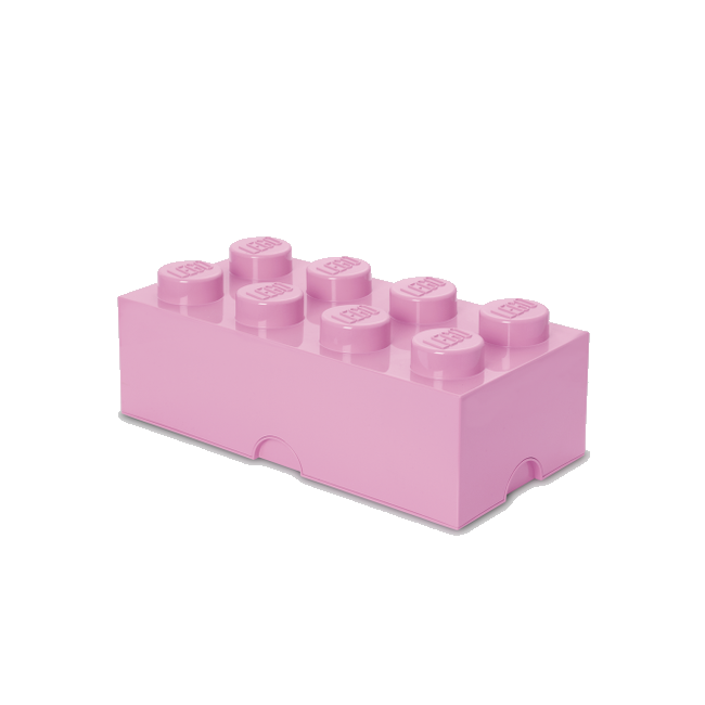 Room Copenhagen - LEGO Opbevaringskasse Brick 8 - Lys Lilla