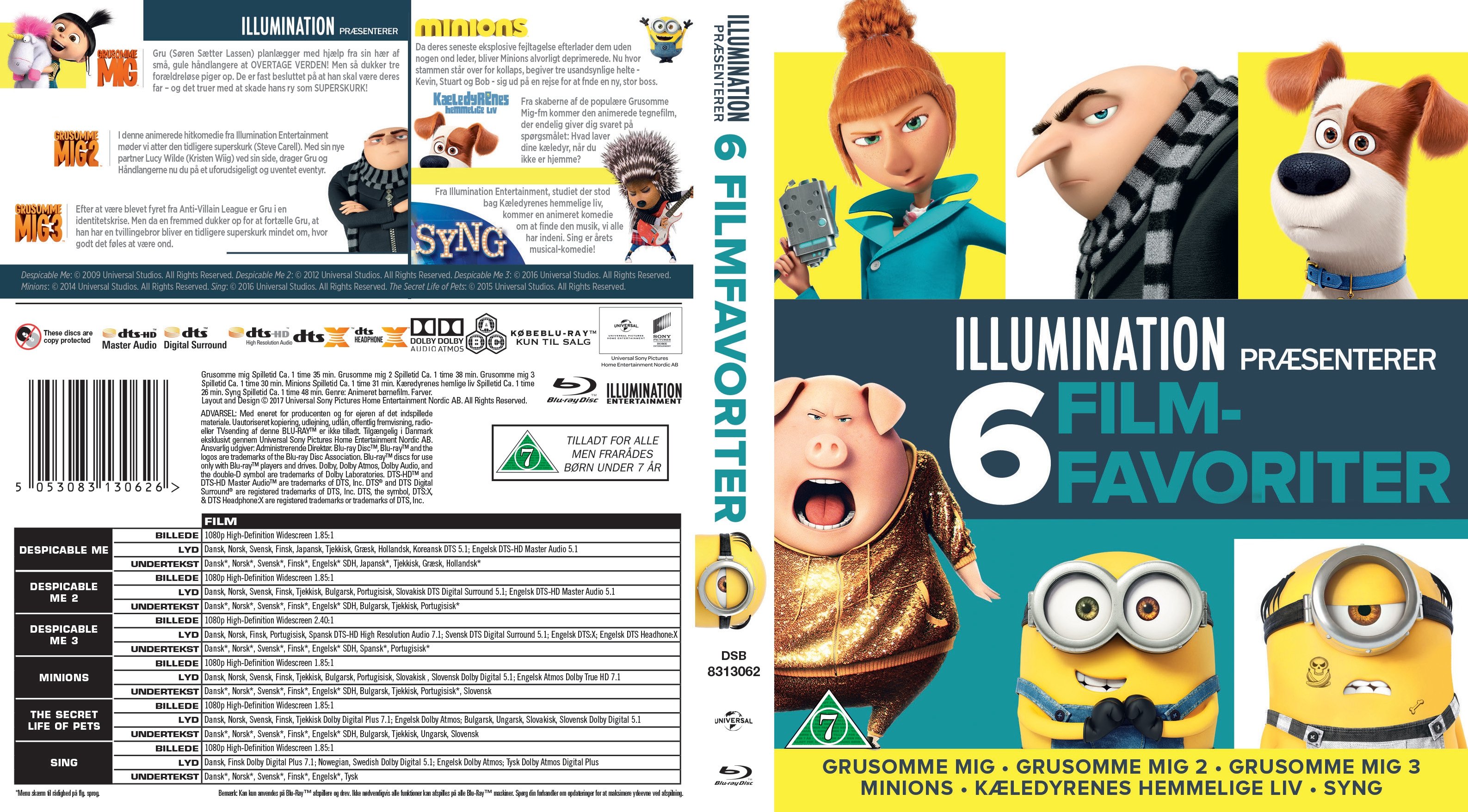 Køb Illumination 6-Movie Collection (Blu-Ray)