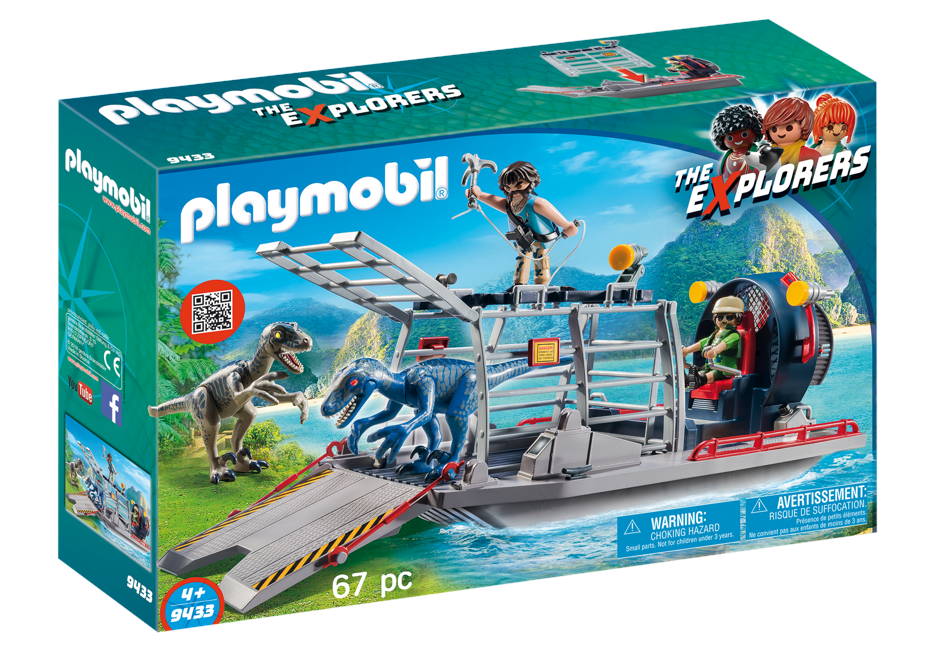 Playmobil - Propelbåd med dinobur (9433)