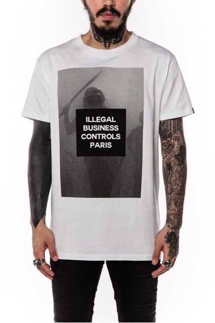 Defend Paris Nightstick T-shirt White