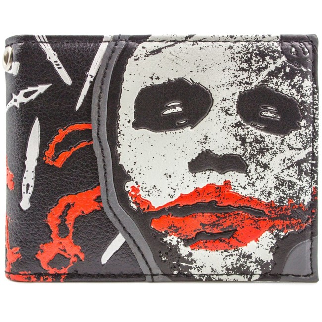 DC Dark Knight Joker Why So Serious Black ID & Card Bi-Fold Wallet