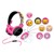 EMOJI Hovedtelefon On-Ear Flip 'N Switch 85dB Rosa Mic thumbnail-2