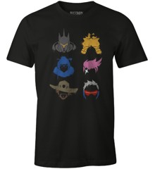 ​T-shirt Overwatch Small Character Face Spray L
