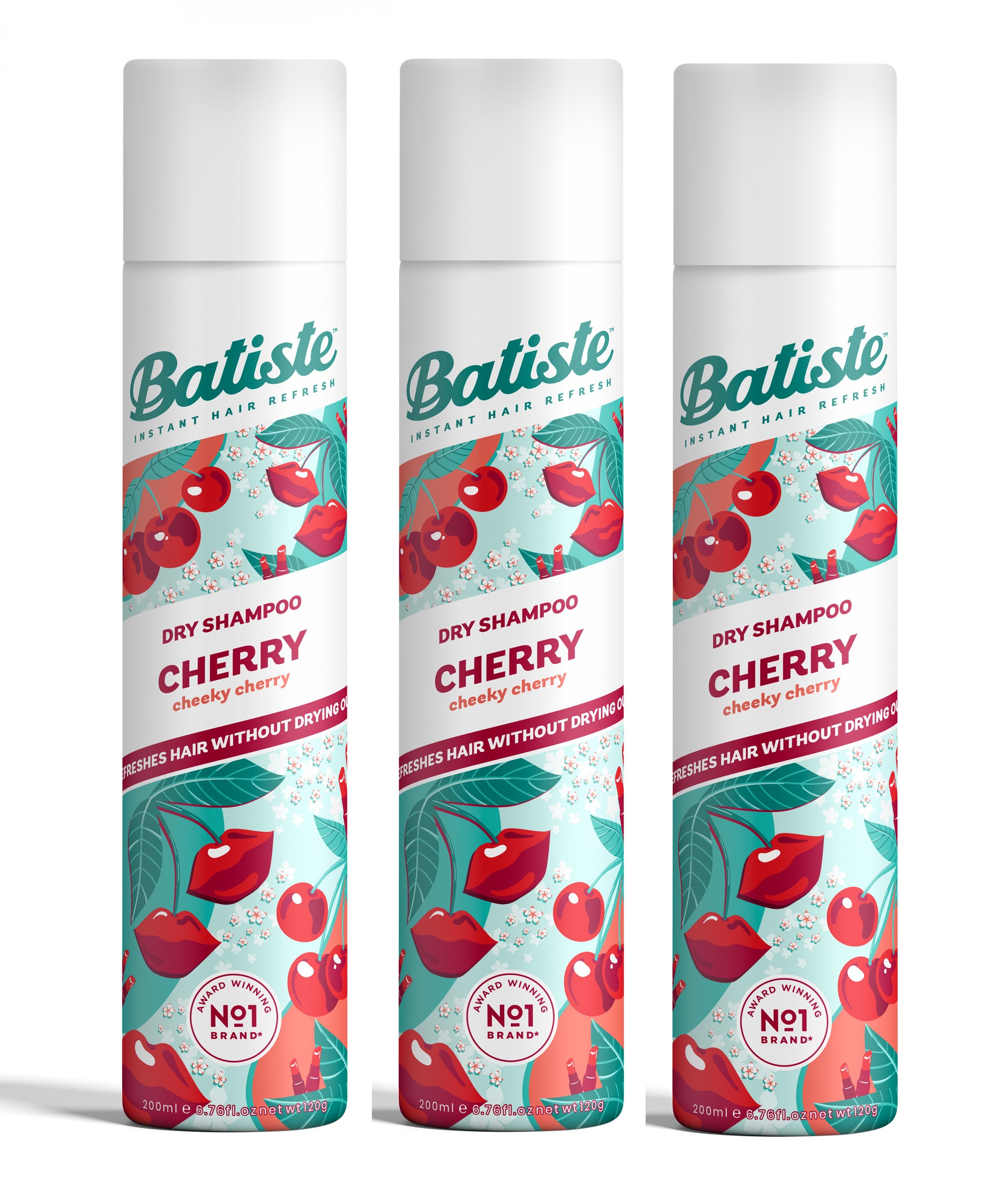 Batiste - 3 x Dry Shampoo Cherry 200 ml - Skjønnhet