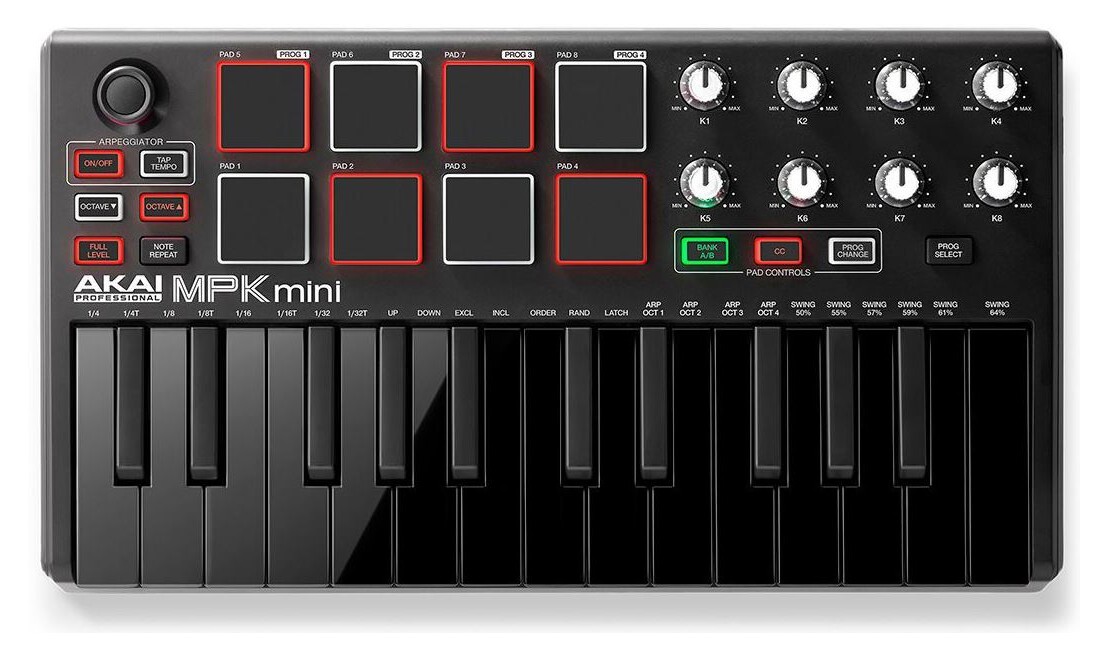 Akai - MPK Mini MKII - USB MIDI Keyboard (Black) "Limited Edition"