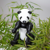 Kay Bojesen - Pandabear WWF medium black/white (39422) thumbnail-5
