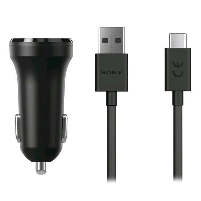 Sony AN430 Dobbelt USB Biloplader med USB-C Kabel - 4.8A