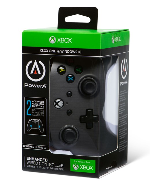 PowerA Xbox One Enhanced Wired - Brushed Gunmetal