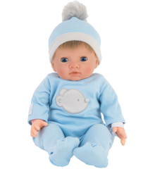 Tiny Treasure - Doll w/ Blond Hair & Blue Bear Outfit (30139)