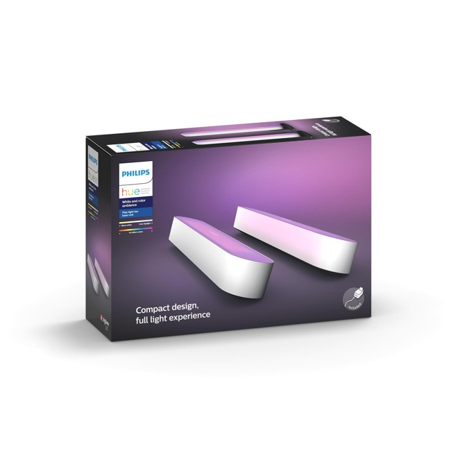Philips Hue - Play Light Bar 2-Pack  White - White & Color Ambiance