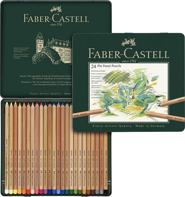 Faber-Castell - Pitt Pastellstift, 24er Metalletui (112124)
