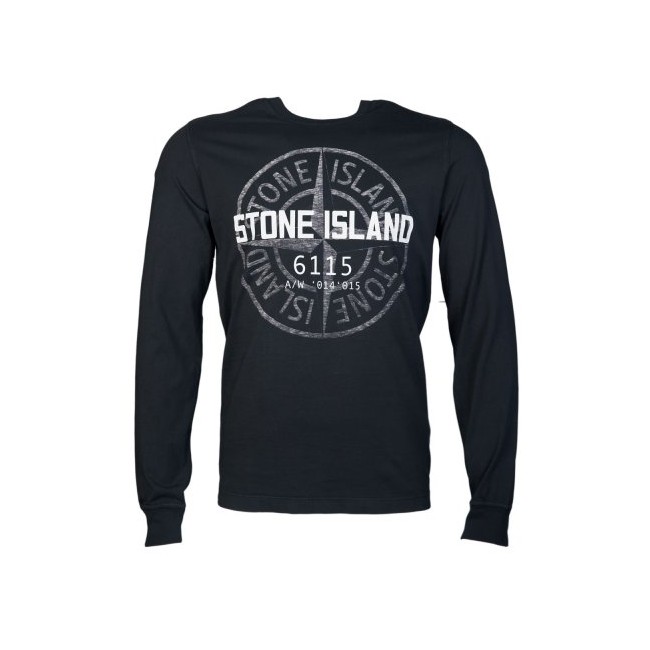 Stone Island Logo T-shirt Black