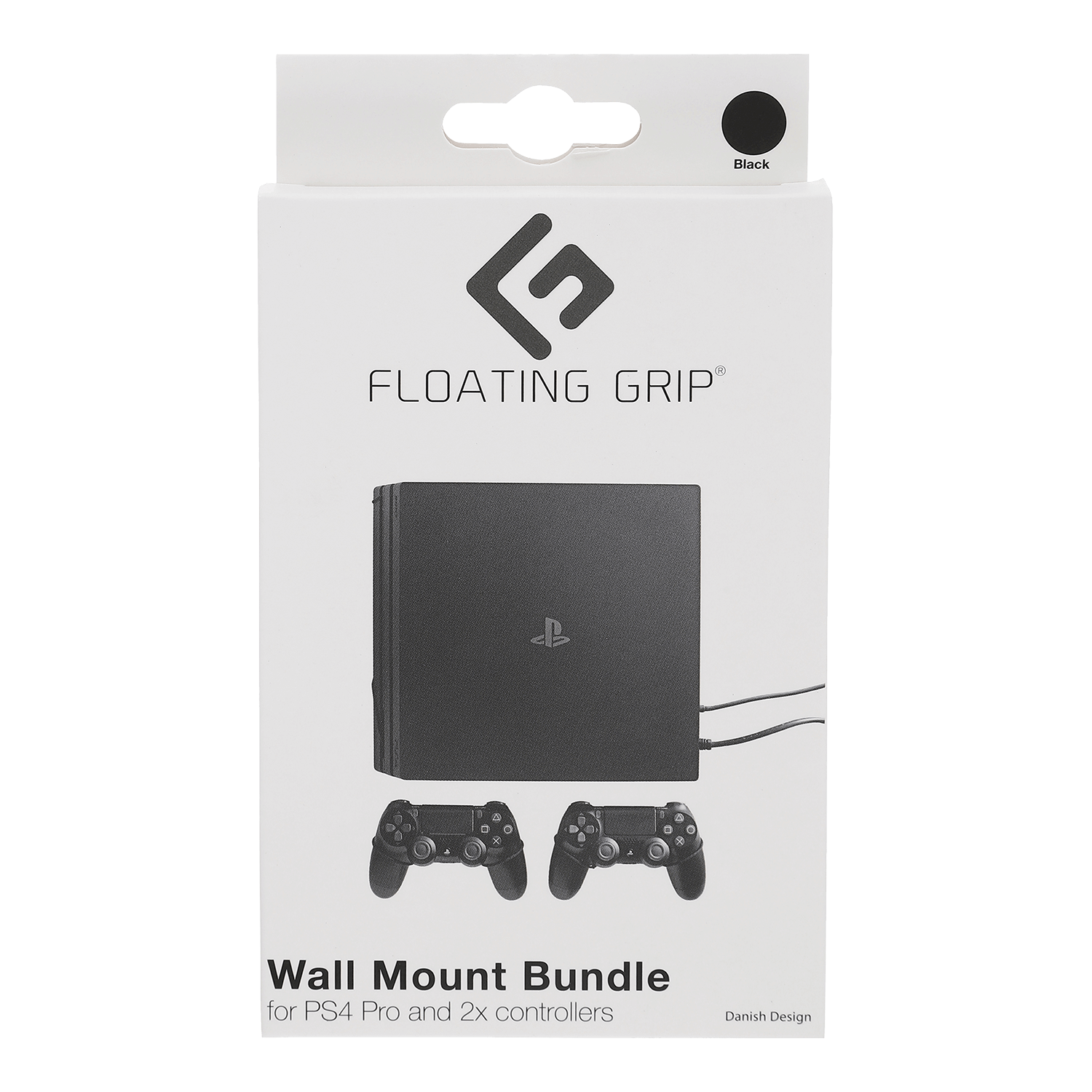 Floating Grip Playstation 4 Pro and Controller Wall Mount - Bundle (Black) - Videospill og konsoller