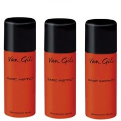 Van Gils - 3x Basic Instinct Deodorant Spray 150 ml