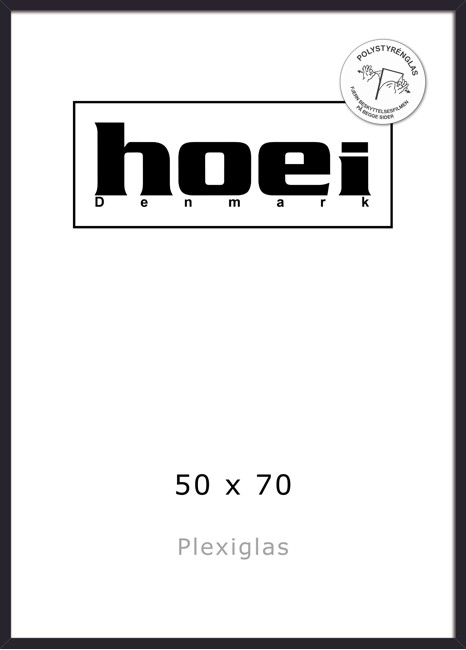 Hoei Denmark - Hoei 111 Ramme Plexiglas 50 x 70 cm - Sort