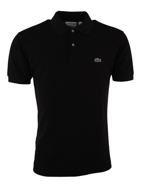 Lacoste 'Ribbed Collar' Polo - Sort