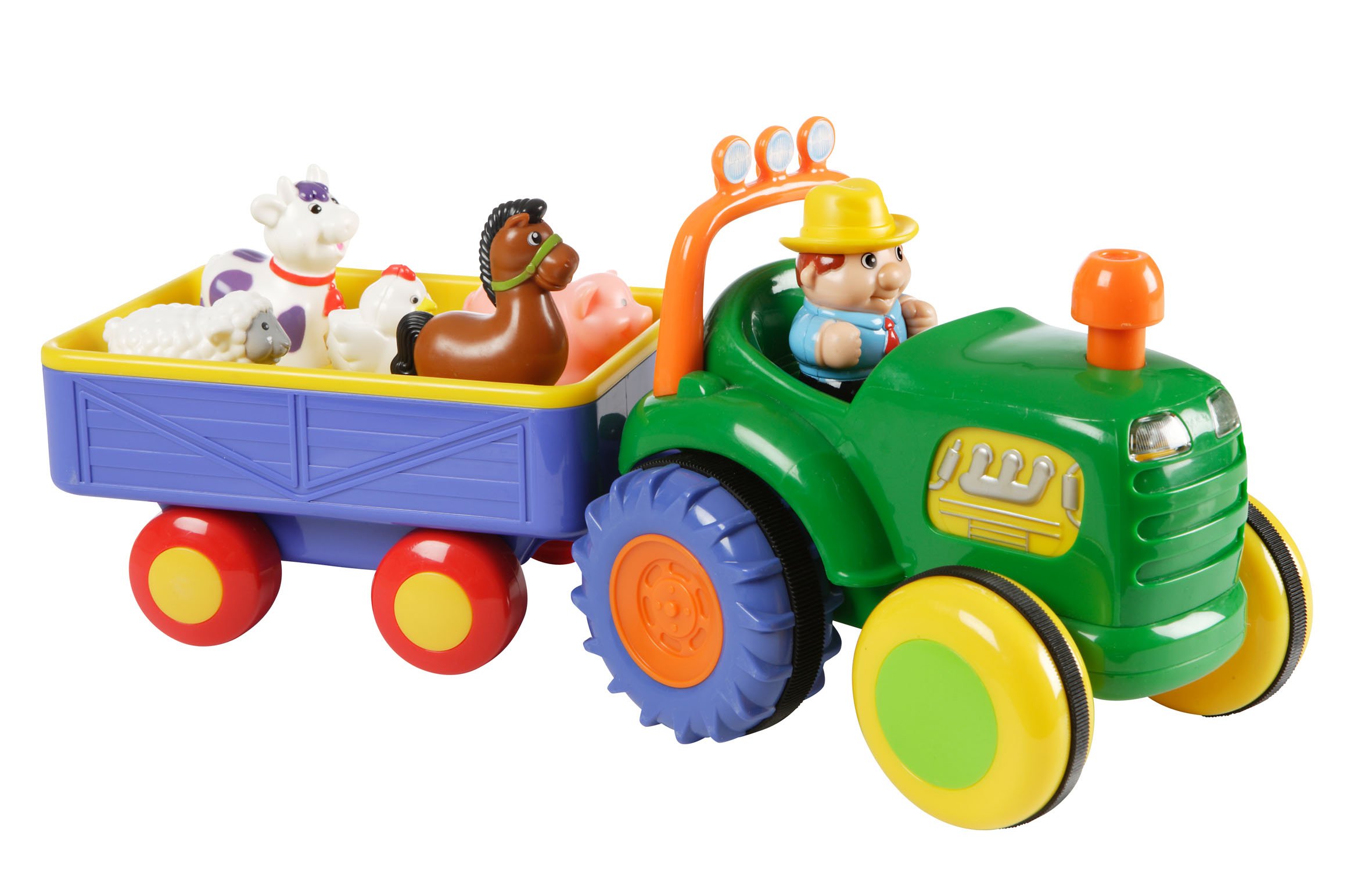 Happy Baby - Farm Tractor with trailer (502038) - Leker