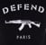 Defend Paris 'Paris' T-shirt - Sort thumbnail-3