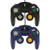 ZedLabz wired vibration gamepad controller for Nintendo GameCube GC with turbo function - 2 pack purple & black thumbnail-1