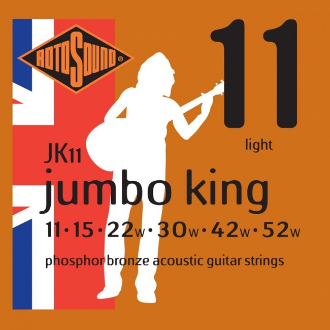 Rotosound JK11 Phosphor Bronze Akustisk Western Guitar Strenge Sæt (11-52)