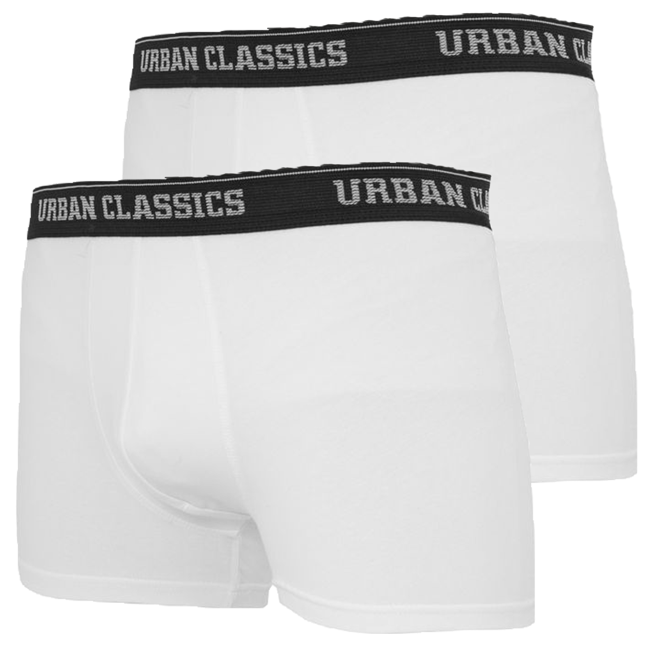 Urban Classics '2-Pack Basic' Boxershorts - White