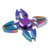 Fidget Spinner Four Leaves Ninja Star - Rainbow Fade thumbnail-1