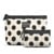 Karen - A-Shaped 2-pcs Cosmetic Bag Set - Black and White thumbnail-2