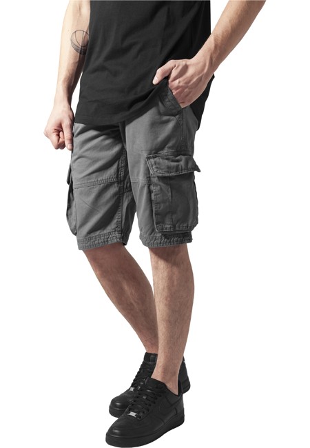 Urban Classics 'Fitted Cargo' Shorts - Mørkegrå