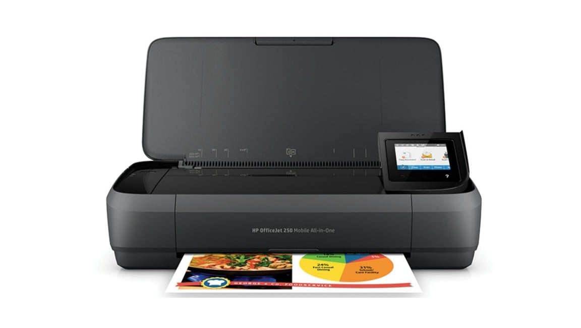 HP - OfficeJet 250 Mobile All in one Inkjet Multifunction