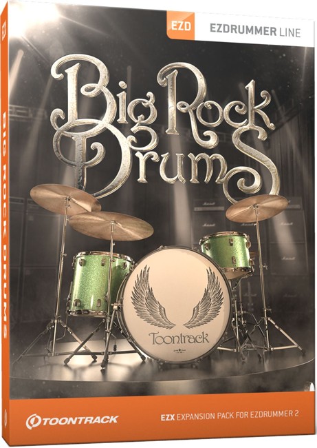 Toontrack - EZX Big Rock Drums - Udvidelses Pakke Til EZdrummer (DOWNLOAD)