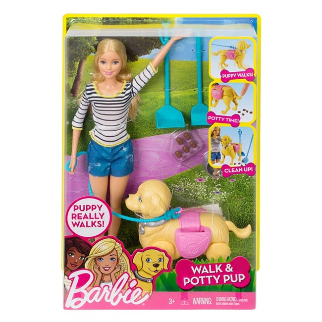 Barbie - Walk and Potty Pup (DWJ68)