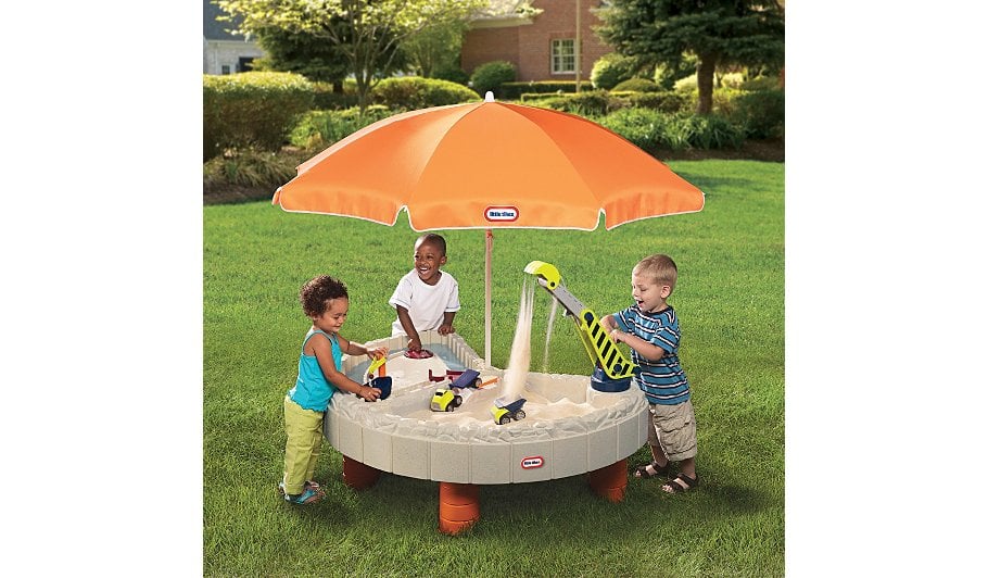 little tikes builders bay sand & water table