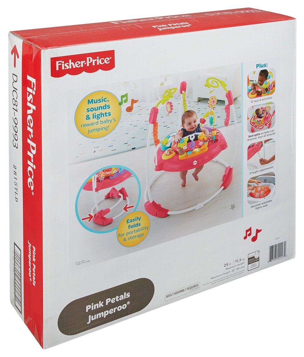 fisher price pink petal jumperoo
