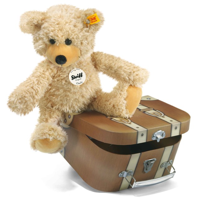 Steiff - Charly bamse i kuffert, 30 cm