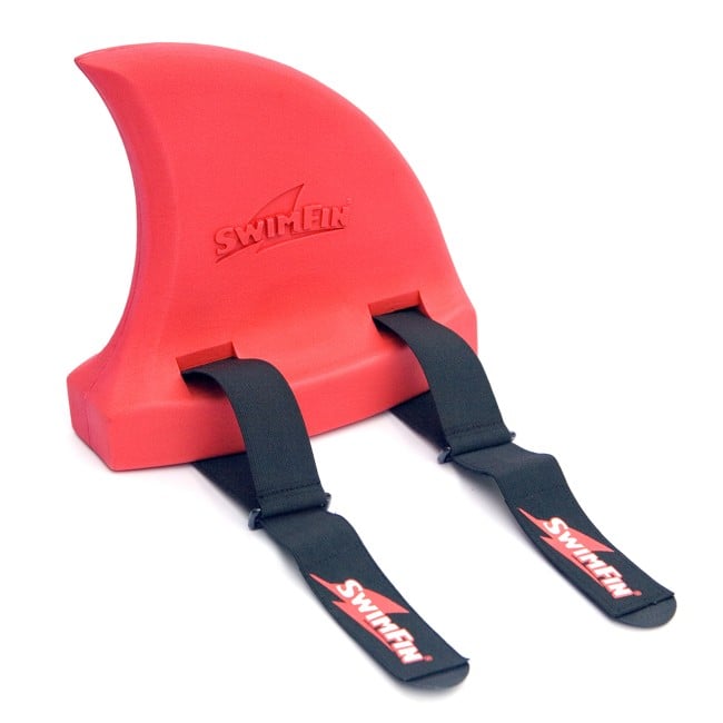 SwimFin - Haifinne svømmebelte for barn - Rød