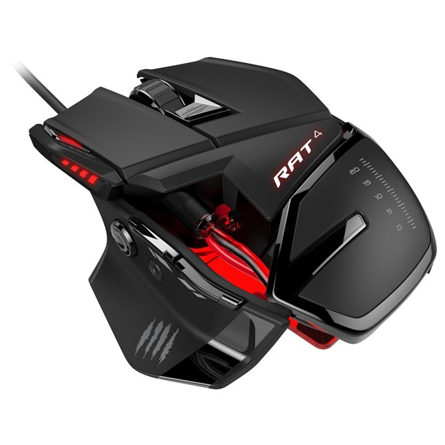 Mad Catz - R.A.T. 4 Gaming Mouse (Black with Light)