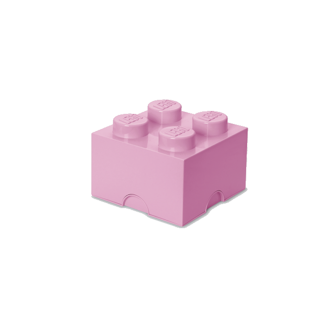Room Copenhagen - LEGO Opbevaringskasse Brick 4 - Lys Lilla