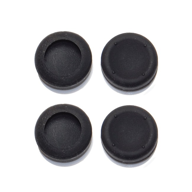 ZedLabz concave silicone thumb grips for Sony PS4 controller thumbstick grip caps - 4 pack black