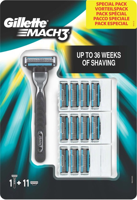 Gillette - Mach 3 Barberskraber + 11 Blade