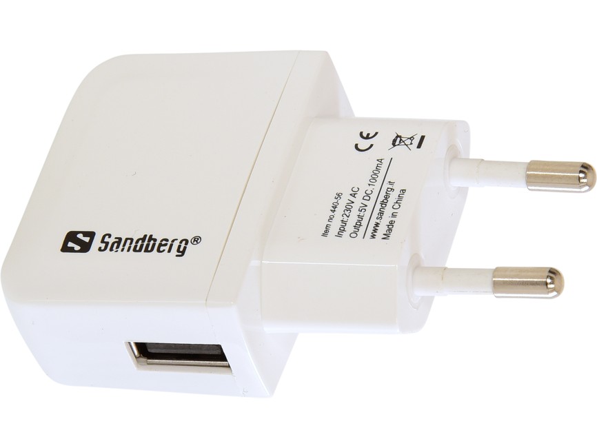 Sandberg Mini AC charger USB 1A EU (440-56)