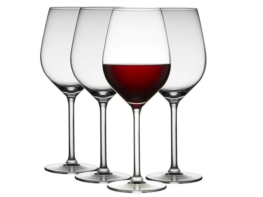 Lyngby Glas - Jewel Red Wine Glass 50 cl - Set of 4 (916255)