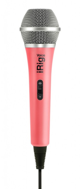 IK Multimedia - iRig Voice - Håndholdt Mikrofon Til iOS & Android Enheder (Pink)