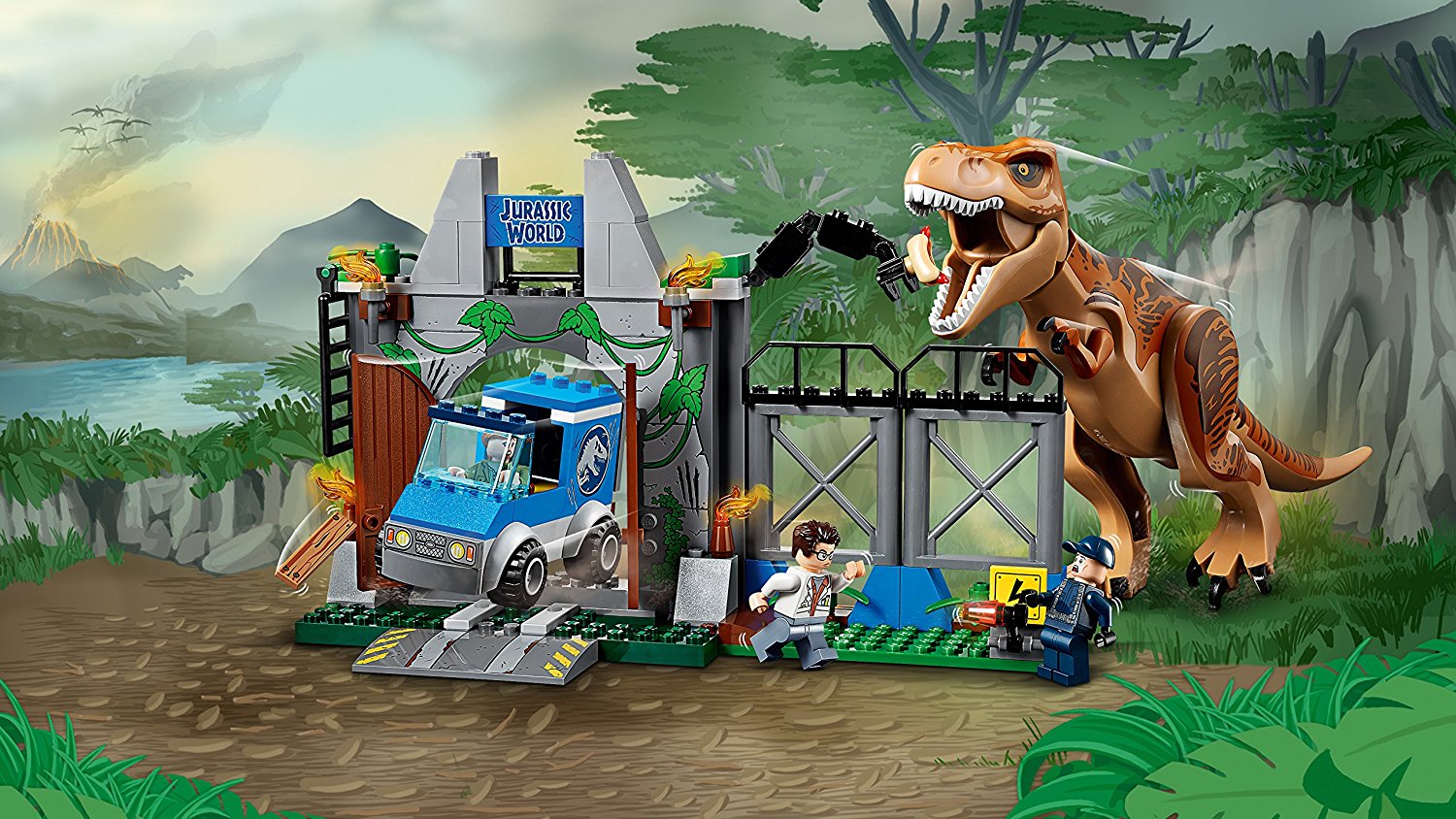 lego juniors jurassic world t rex