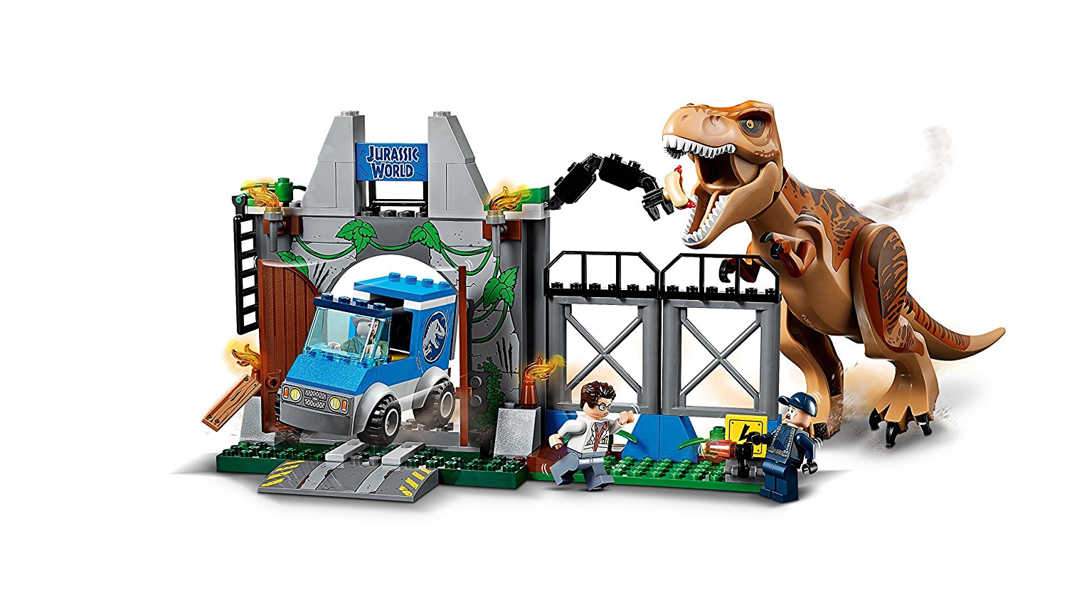 lego t rex breakout set