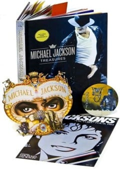 Michael Jackson Treasures - In Memory of – An amazing book with memobilia - ONLY DANISH TEXT IN BOOK