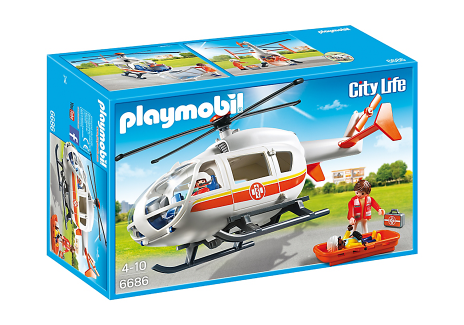 Playmobil - Redningshelikopter (6686)