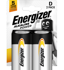 Energizer - Batteri D/LR20 Alkaline Power 2-Pak