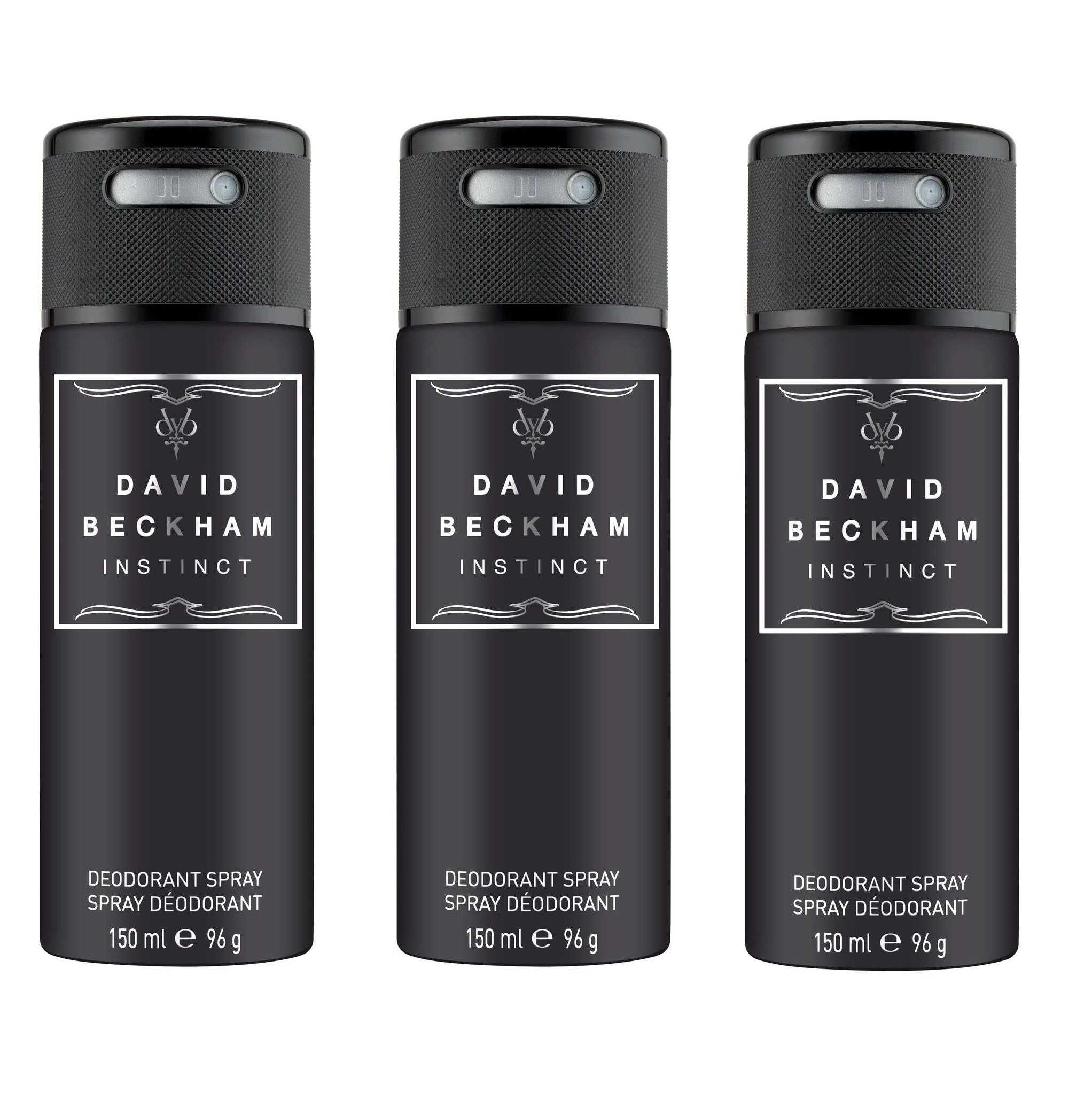 David Beckham - 3x Instinct Deodorant Spray 150 ml - Skjønnhet