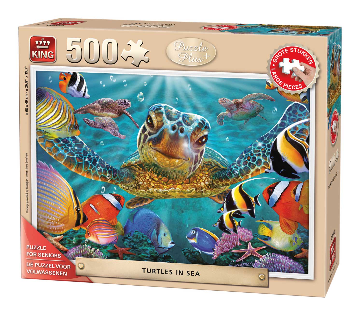 Het is goedkoop Weggooien Afstotend Koop King Turtles In The Sea Jigsaw Puzzle (500 XL Pieces)