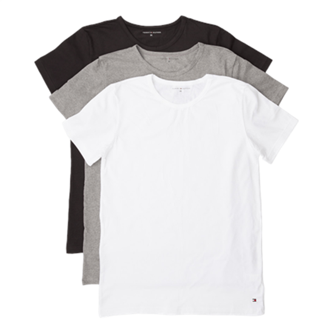 Buy Tommy Hilfiger 3-pack T-shirts Crew Neck Premium Essentials White ...